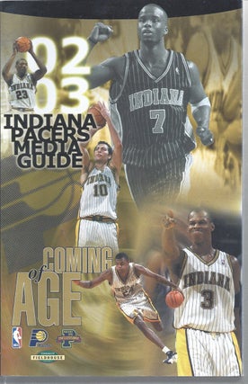 Item #113592 2002-03 Indiana Pacers Media Guide. Indiana Pacers