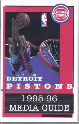 Item #137365 1995-96 Detroit Pistons Media Guide