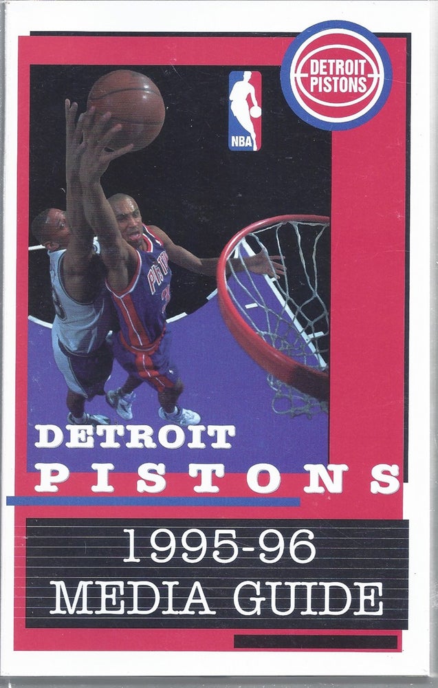 Item #137365 1995-96 Detroit Pistons Media Guide