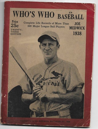 Item #207332 Who's Who In Baseball 1938 Joe Medwick Cover. Baseball Magazine