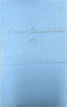 Item #220971 A Catalogue Of Concord Literary Institution And Teachers' Seminary For The Year...