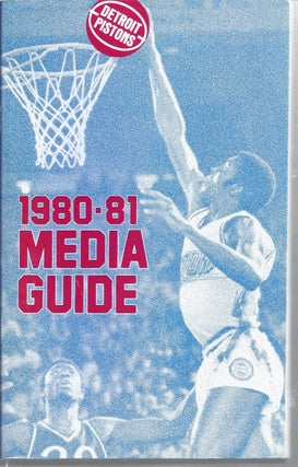 Item #288910 1980-81 Detroit Pistons Media Guide. Detroit Pistons