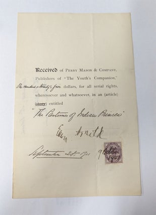 Item #340914 Signed Printed Document. Edwin Arnold