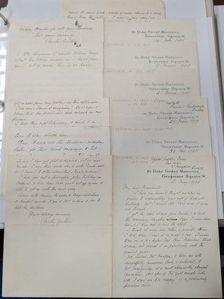Item #341025 Six Handwritten Signed Letters. F. Anstey, Thomas Anstey Guthrie