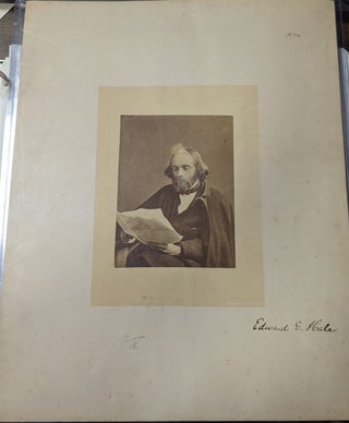 Item #345739 Original Sepia-toned Photograph Of Edward Everett Hale, Signed By Him. Edward E. Hale