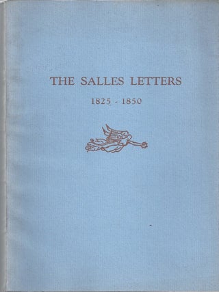 Item #350619 The Salles Letters 1825-1850. Charlotte B. McKim