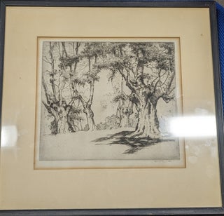 Item #350861 Burnham Beeches By Alfred Hutty Signed Original Framed. Alfred Hutty