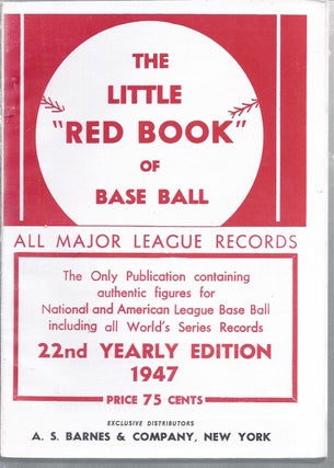 Item #353014 The Little Red Book Of Major League Baseball - 1947. F. C. Lane