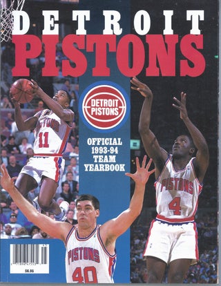 Item #353690 1993-94 Official Detroit Pistons Team Yearbook. Detroit Pistons