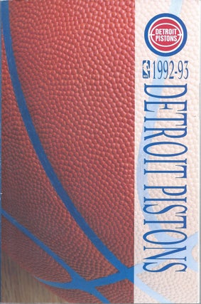 Item #353787 1992-93 Detroit Pistons Media Guide. Detroit Pistons