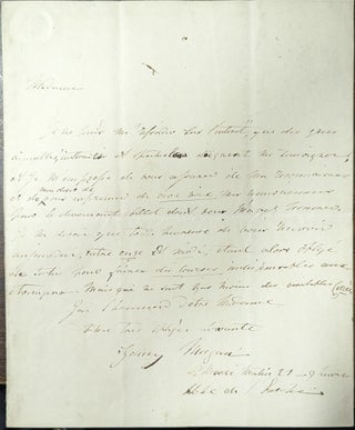 Item #356708 Lady Sydney Morgan Handwritten Signed Letter. Sydney Morgan, Lady
