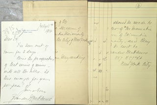 Item #356790 Brander Matthews Handwritten Autograph Manuscript Signed Of A Prospectus For...