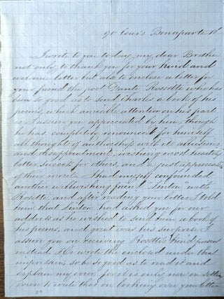Item #360112 Emily Wells Handwritten Signed Letter. Emily Wells